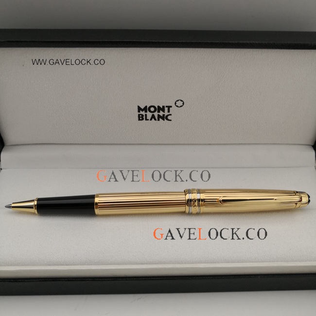 All Gold Mont Blanc Meisterstuck Rollerball Fake